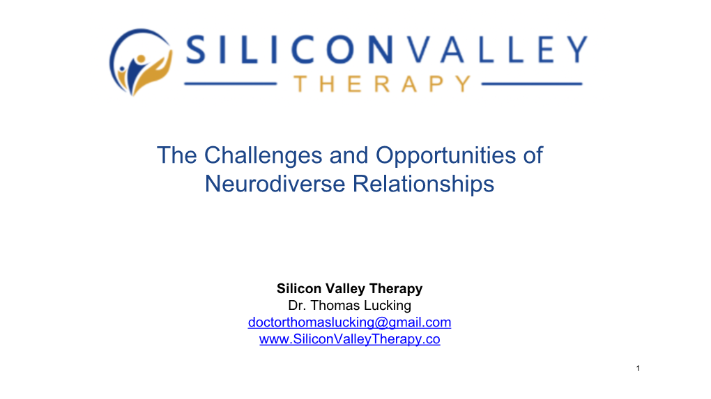 The Challenges and Opportunities of Neurodiverse Relationships