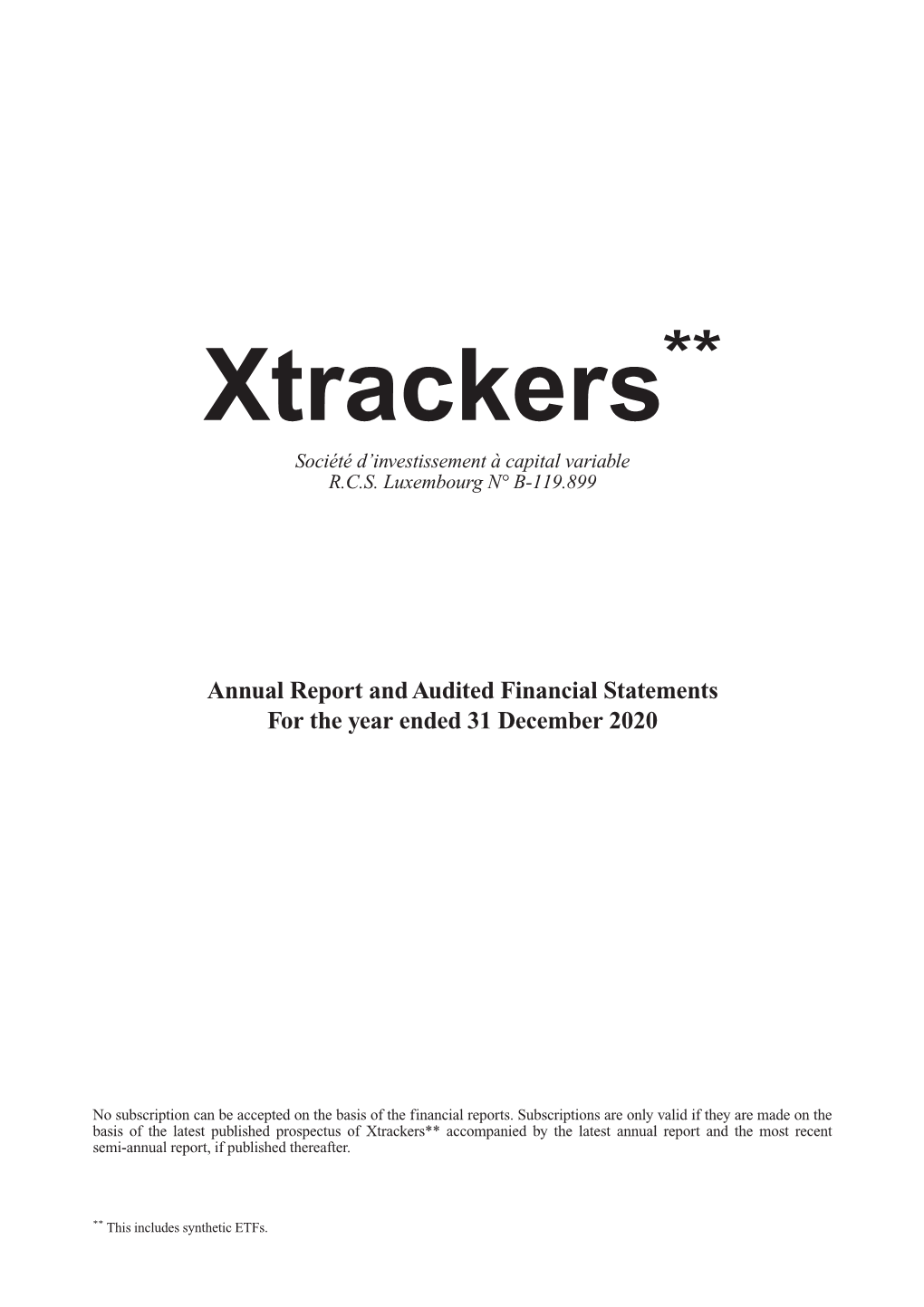 Annual Report Xtrackers