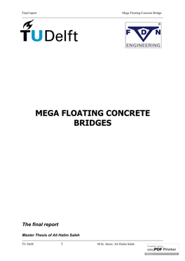 Mega Floating Concrete Bridges