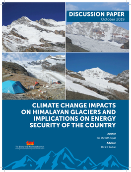 Climate Change Impacts on Himalayan Glaciers and Implications on Energy Security of the Country