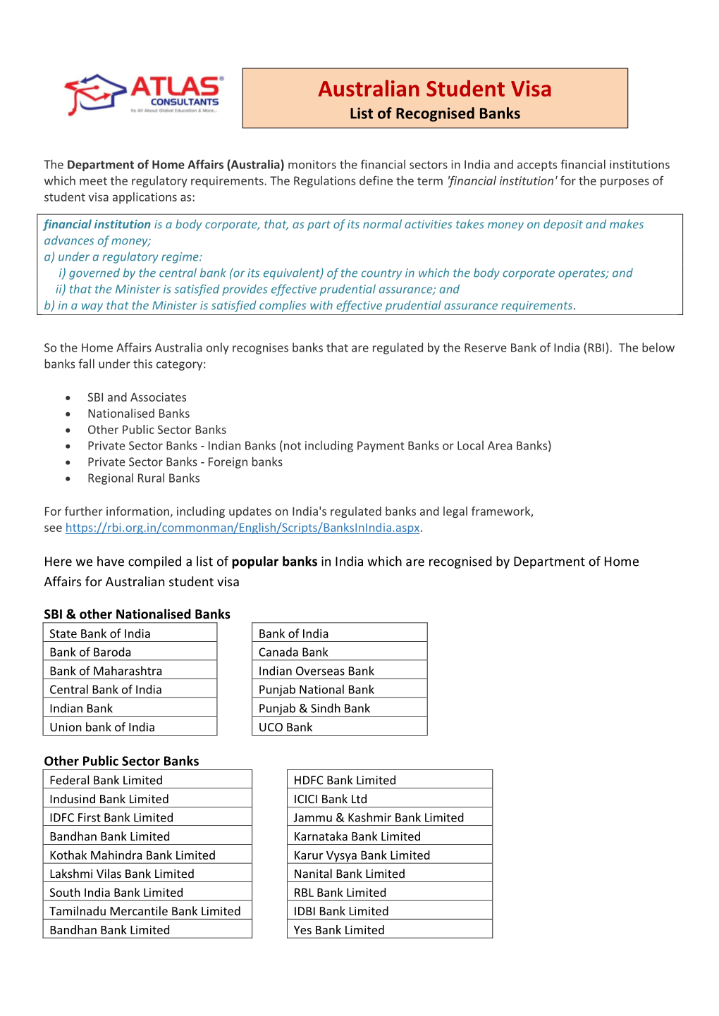 australian-student-visa-list-of-recognised-banks-docslib