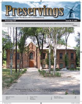 Preservings $20 Issue No. 27, 2007