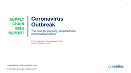 Coronavirus Outbreak Has Led to Global Shortage and Price Gouging of Surgical Masks • Resilinc Identified 213 Suppliers and 491 Sites Available in Database