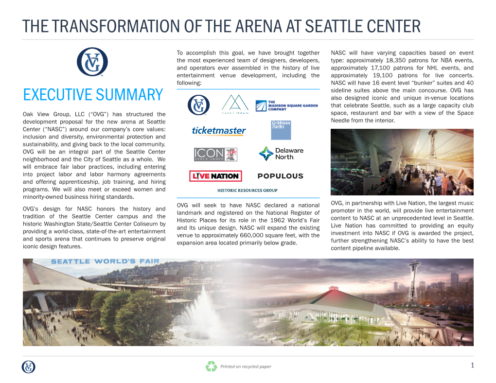 The Transformation of the Arena at Seattle Center