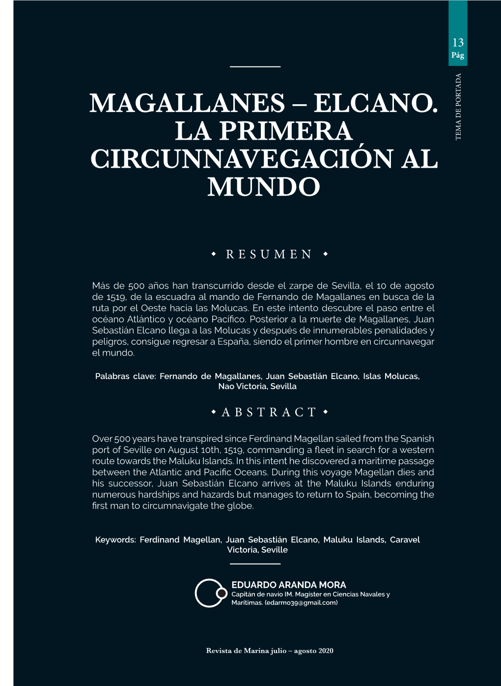 Magallanes – Elcano. La Primera Circunnavegación Al Mundo Al Circunnavegación – Elcano