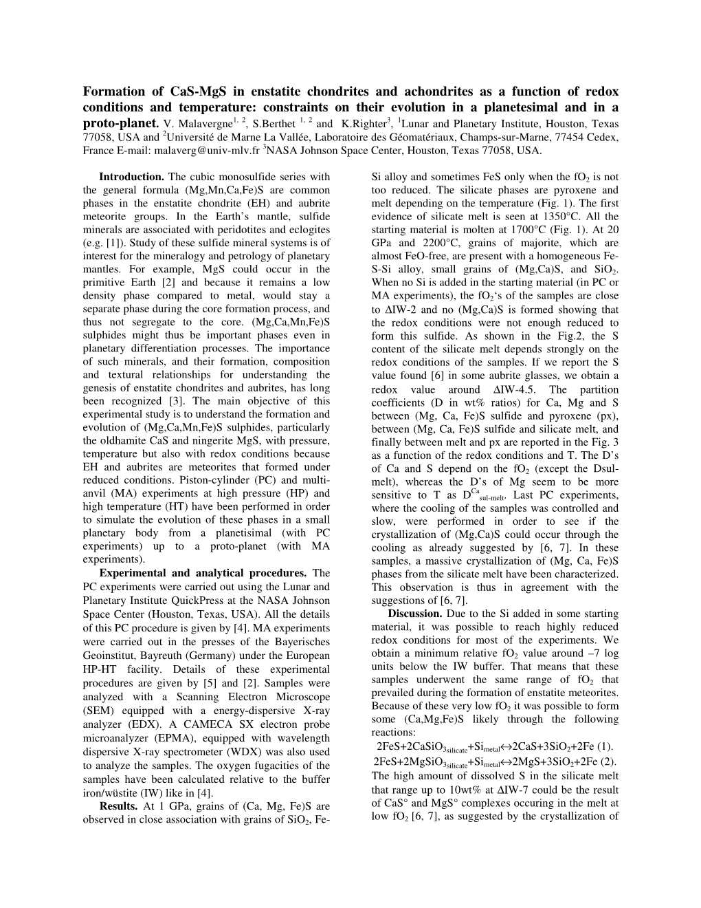 Formation of Cas-Mgs in Enstatite Chondrites and Achondrites As A