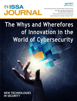 The Whys and Wherefores of Innovation in the World of Cybersecurity