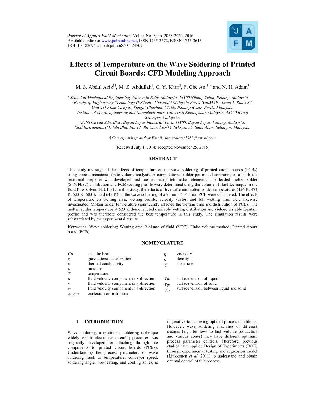 Effects of Temperature on the Wave Soldering of Printed Circuit Boards: CFD Modeling Approach