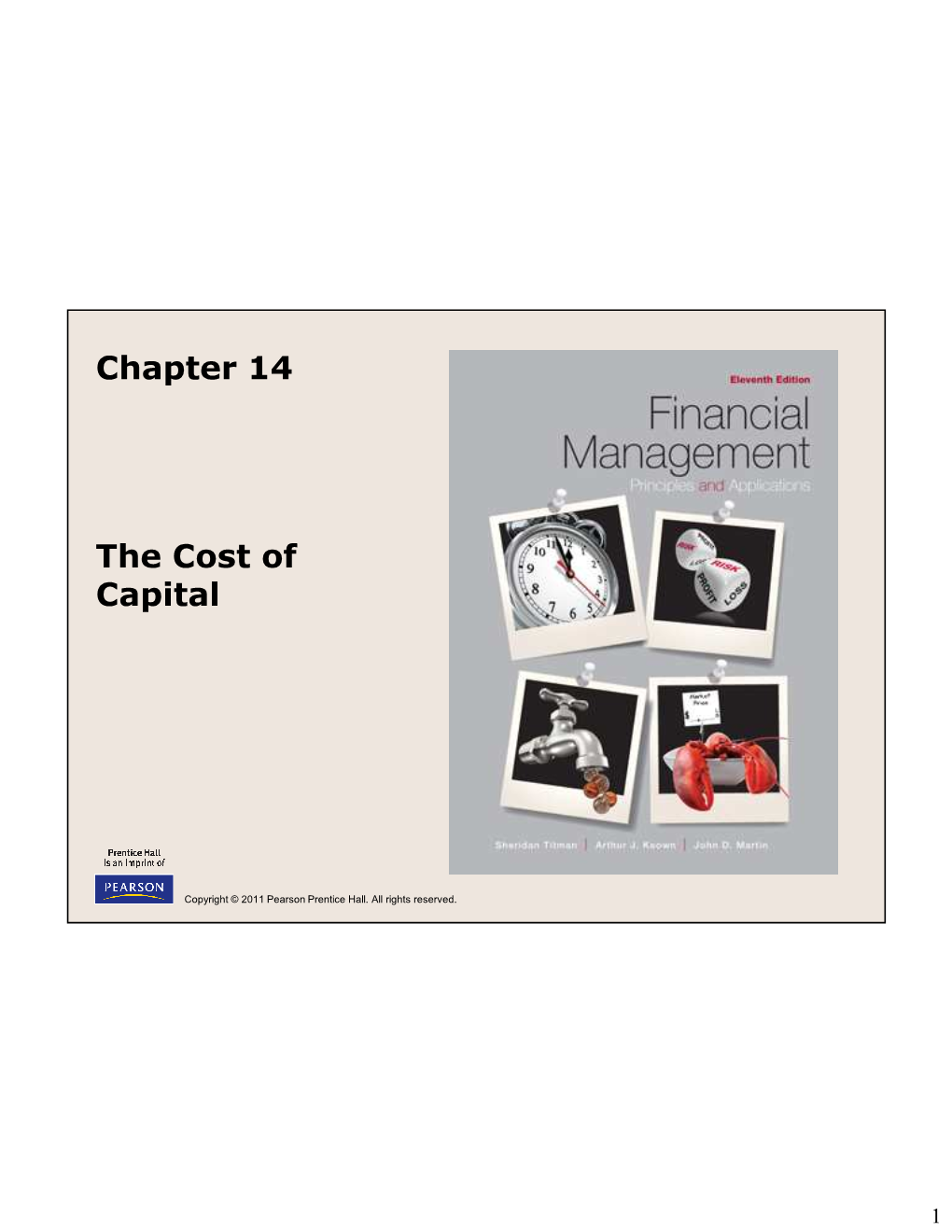 The Cost of Capital Chapter 14