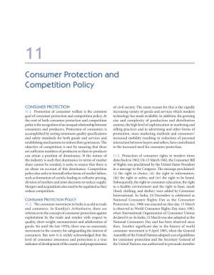 Consumer Protection and Competition Policy