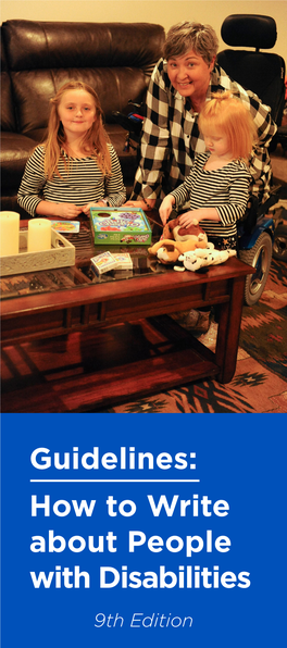 Guidelines: How to Write About People with Disabilities