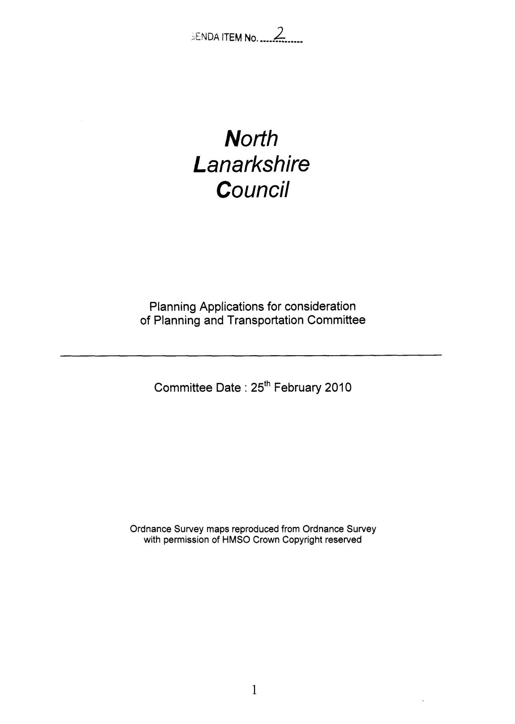 North L an Arkshire Council