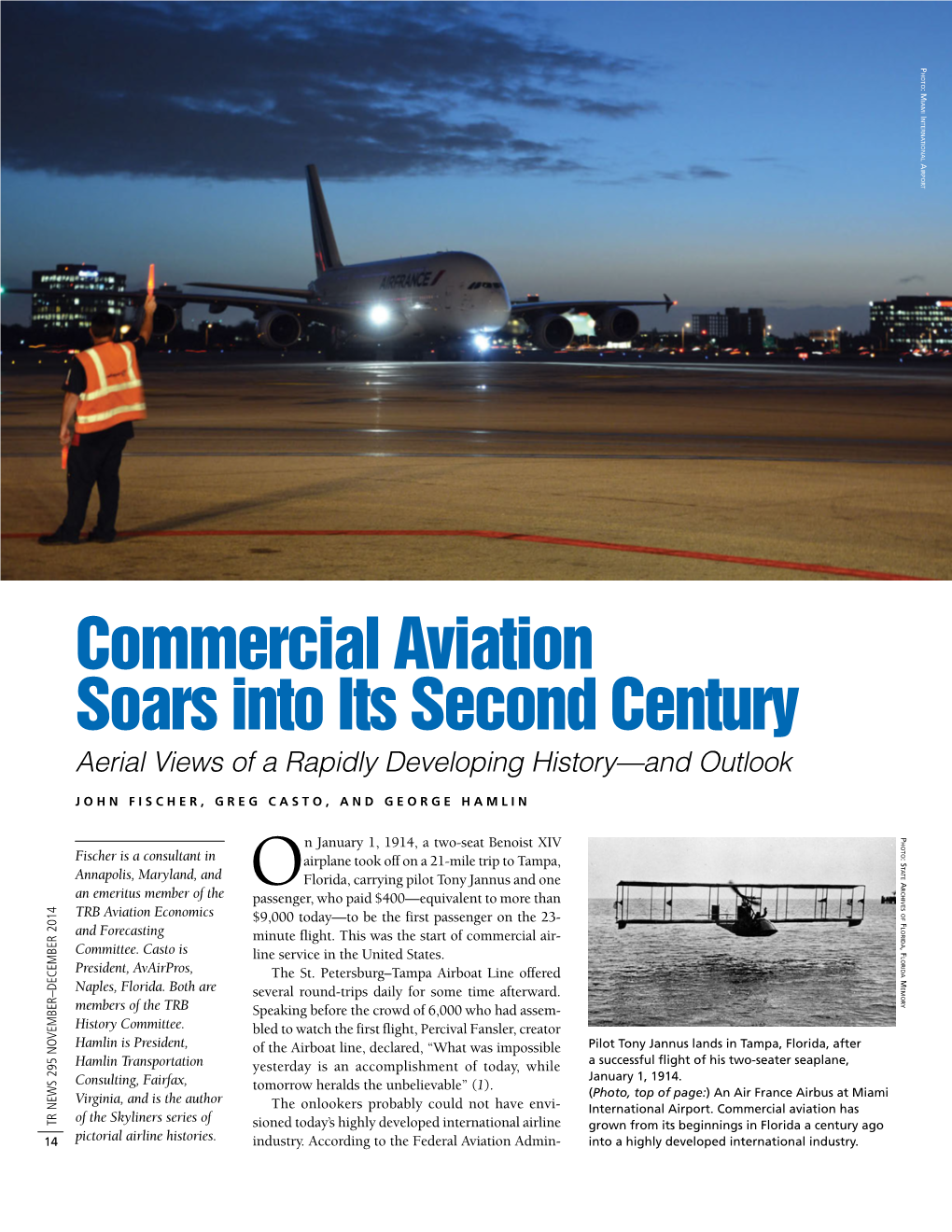 Commercial Aviation Soars Into Its Second Century