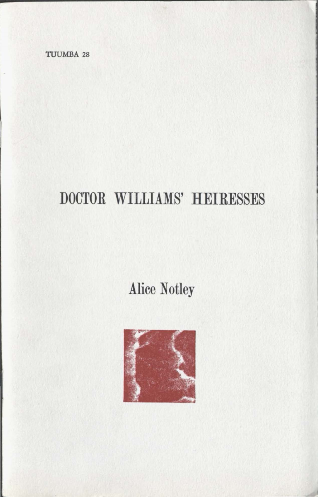 Doctor Williams' Heiresses