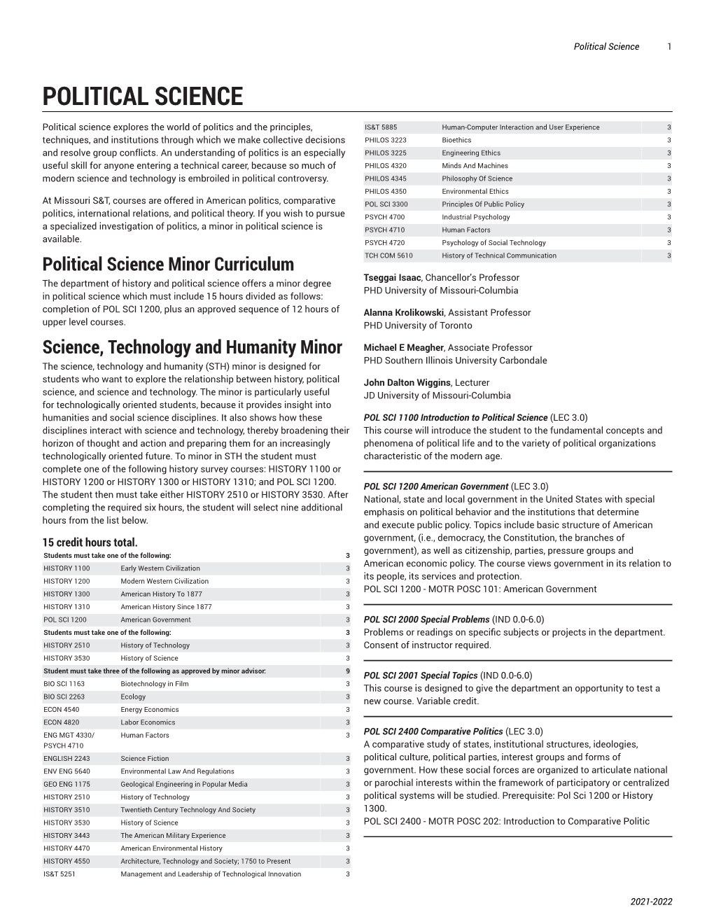 Political Science 1