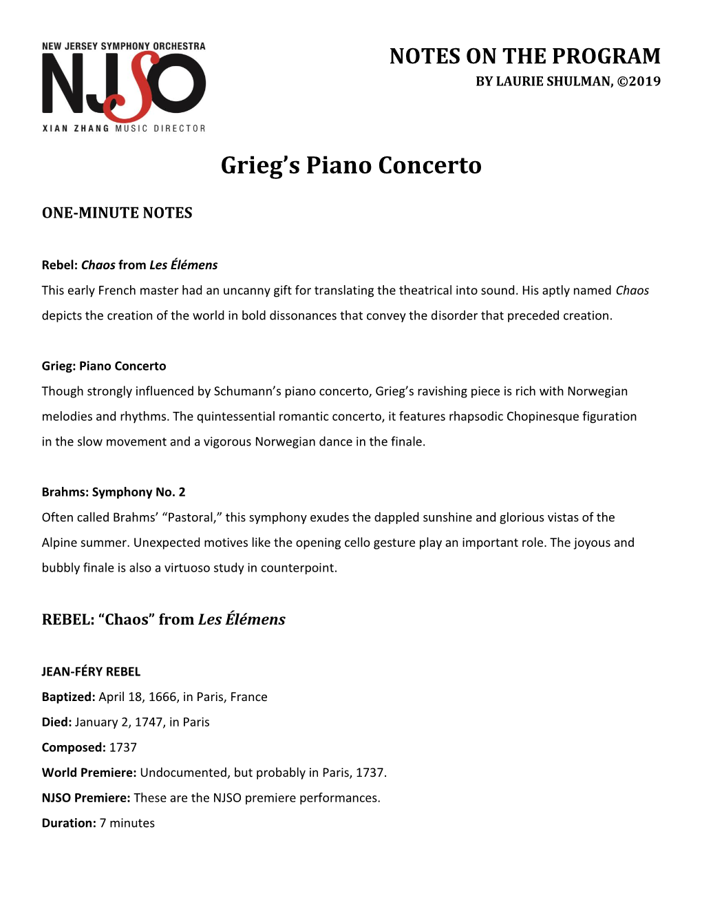 Grieg's Piano Concerto