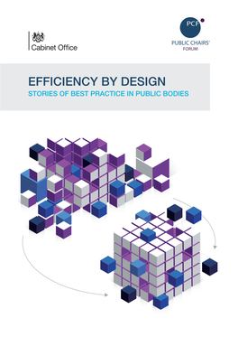 EFFICIENCY by DESIGN STORIES of BEST PRACTICE in PUBLIC BODIES Efﬁciency by Design: Stories of Best Practice in Public Bodies