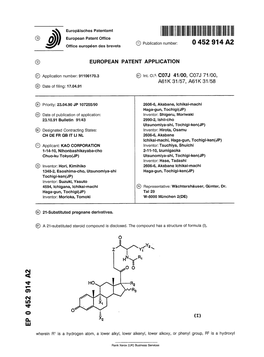 21-Substituted Pregnane Derivatives