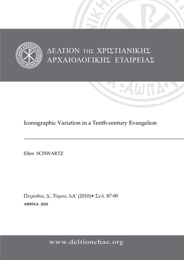 Iconographic Variation in a Tenth-Century Evangelion