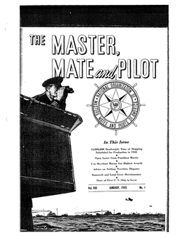 Master Mates and Pilots January 1945