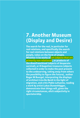 7. Another Museum (Display and Desire)