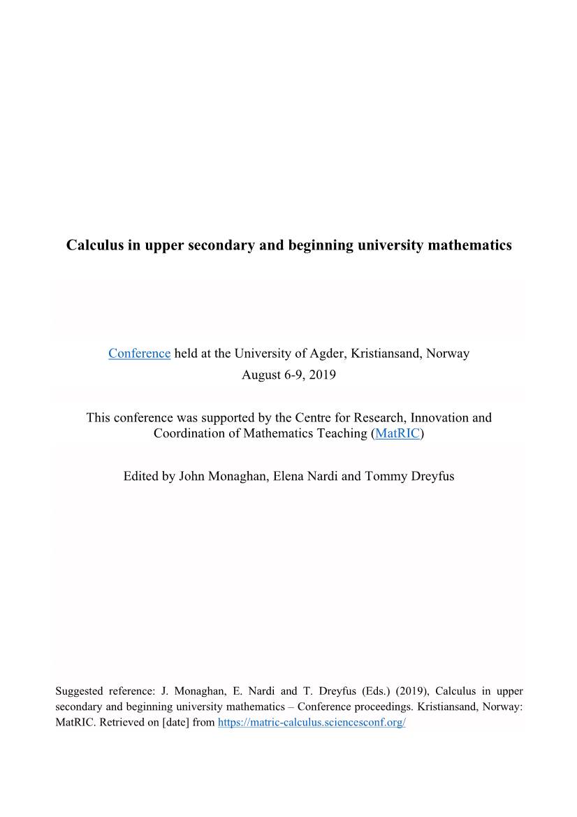 Calcconf2019 Papers 190910.Pdf