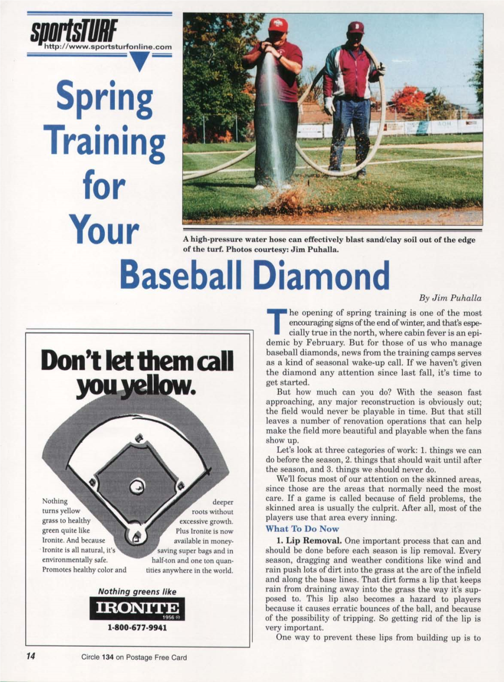 Spring Training for Baseball Diamond