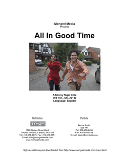 All in Good Time