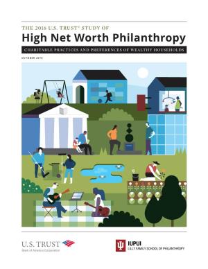 High Net Worth Philanthropy