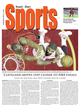 Cleveland Moves Step Closer to NBA Finals Cavs Rip Raptors for 10Th Playoff Win in a Row