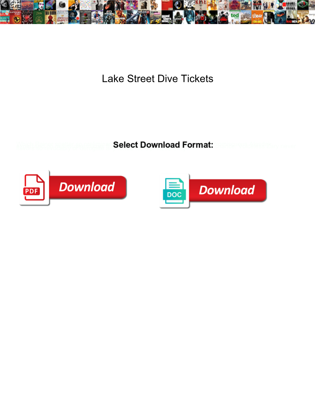 Lake Street Dive Tickets