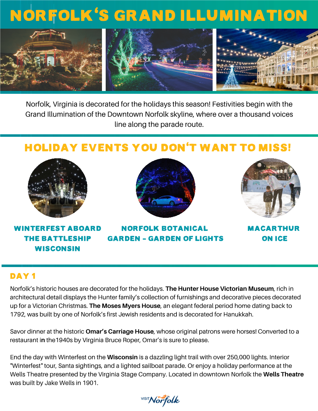 Grand Illumination Itinerary