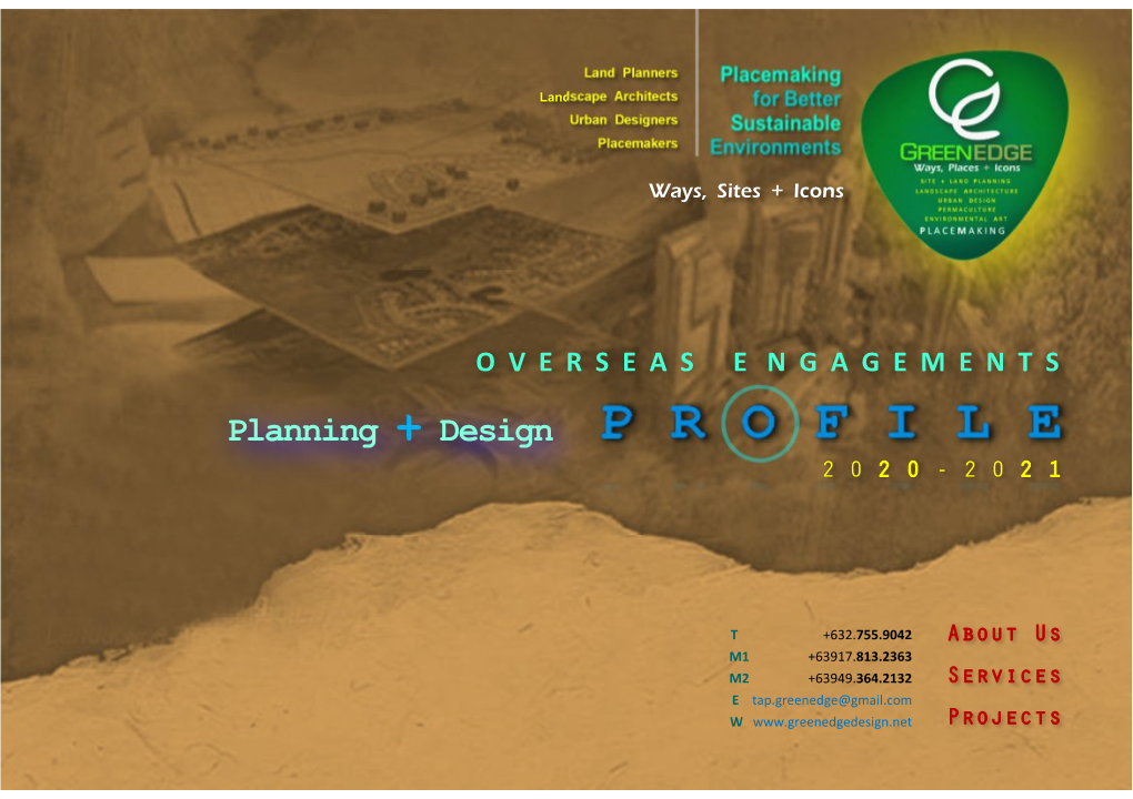 Planning + Design 2 0 2 0 - 2 0 2 1