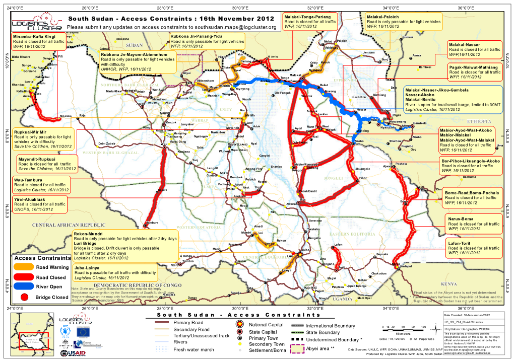 Access Constraints South Sudan