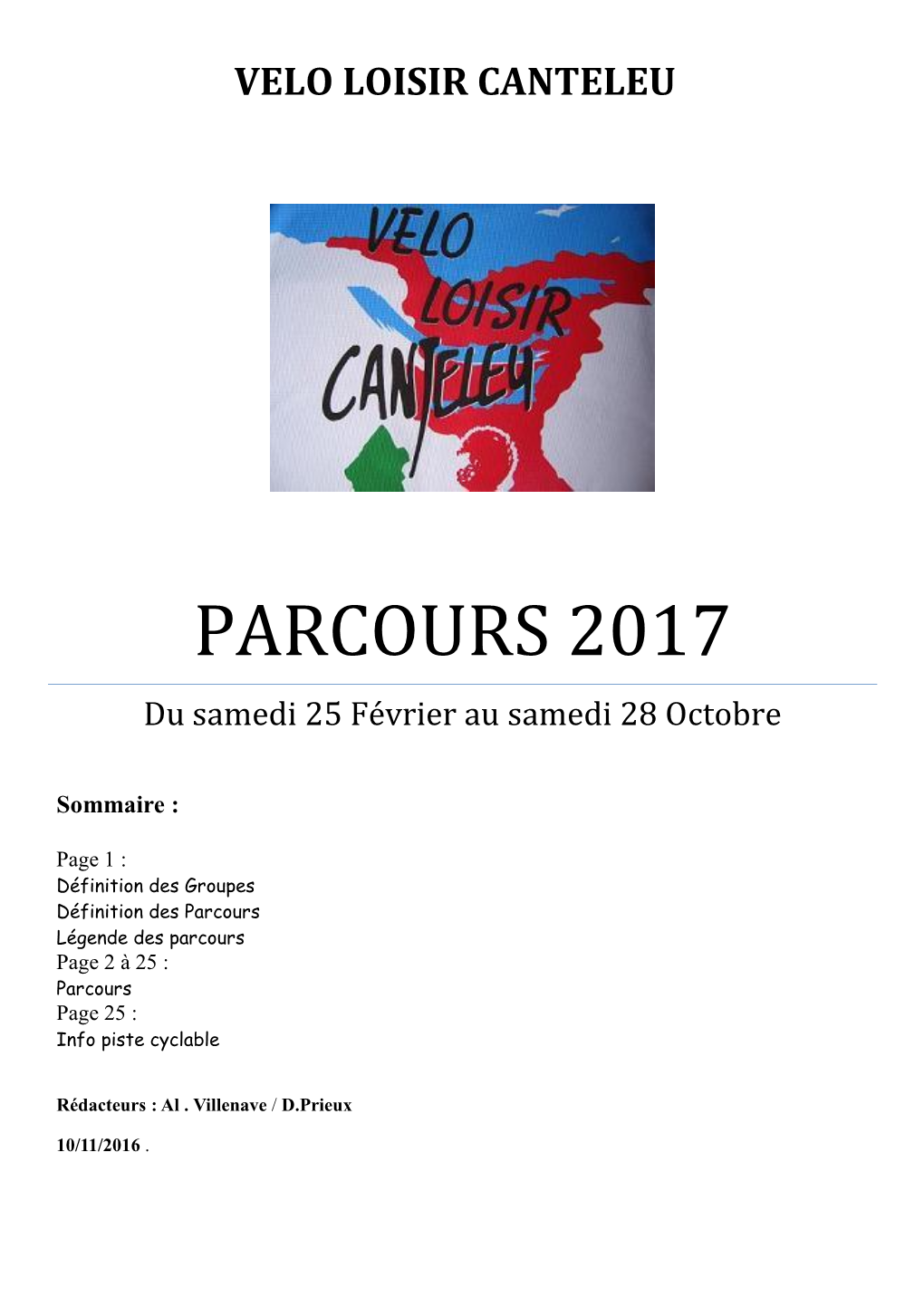 Parcours 2016