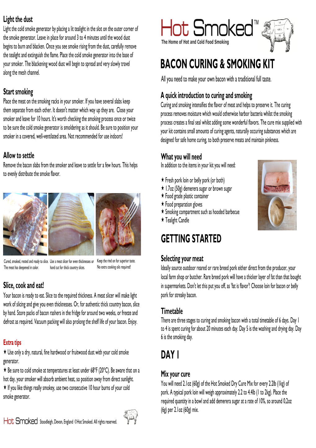 Bacon Curing & Smoking Kit 4338042 Assembly Instructions