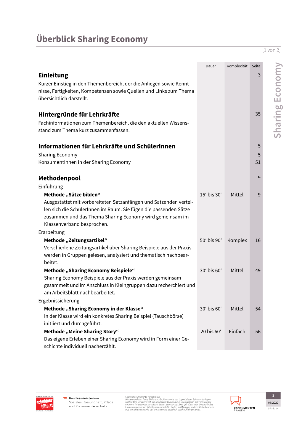 Überblick Sharing Economy [1 Von 2]