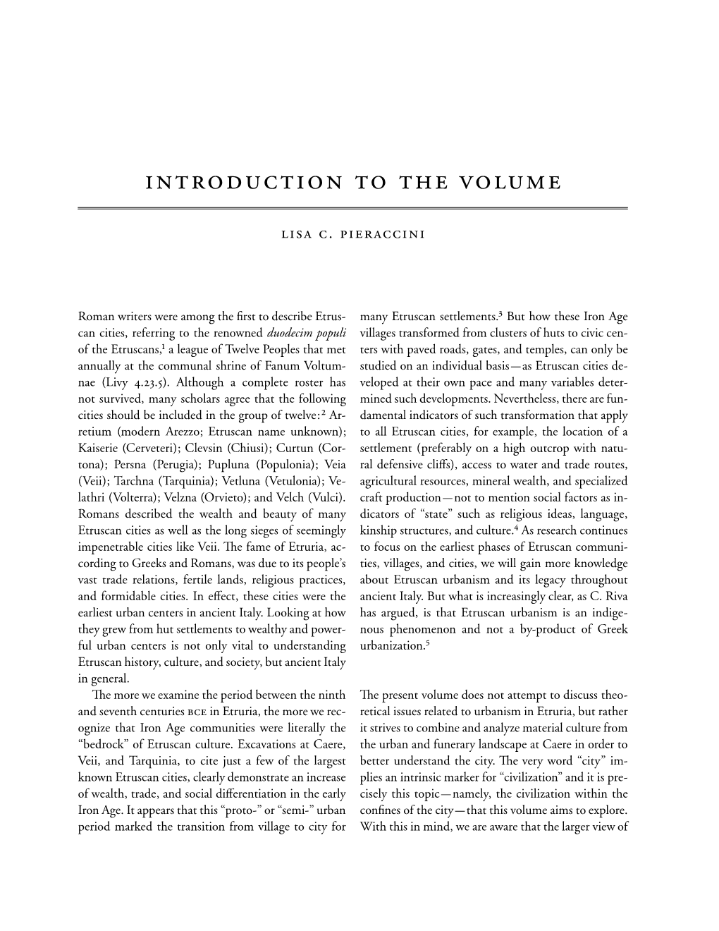 Introduction to the Volume