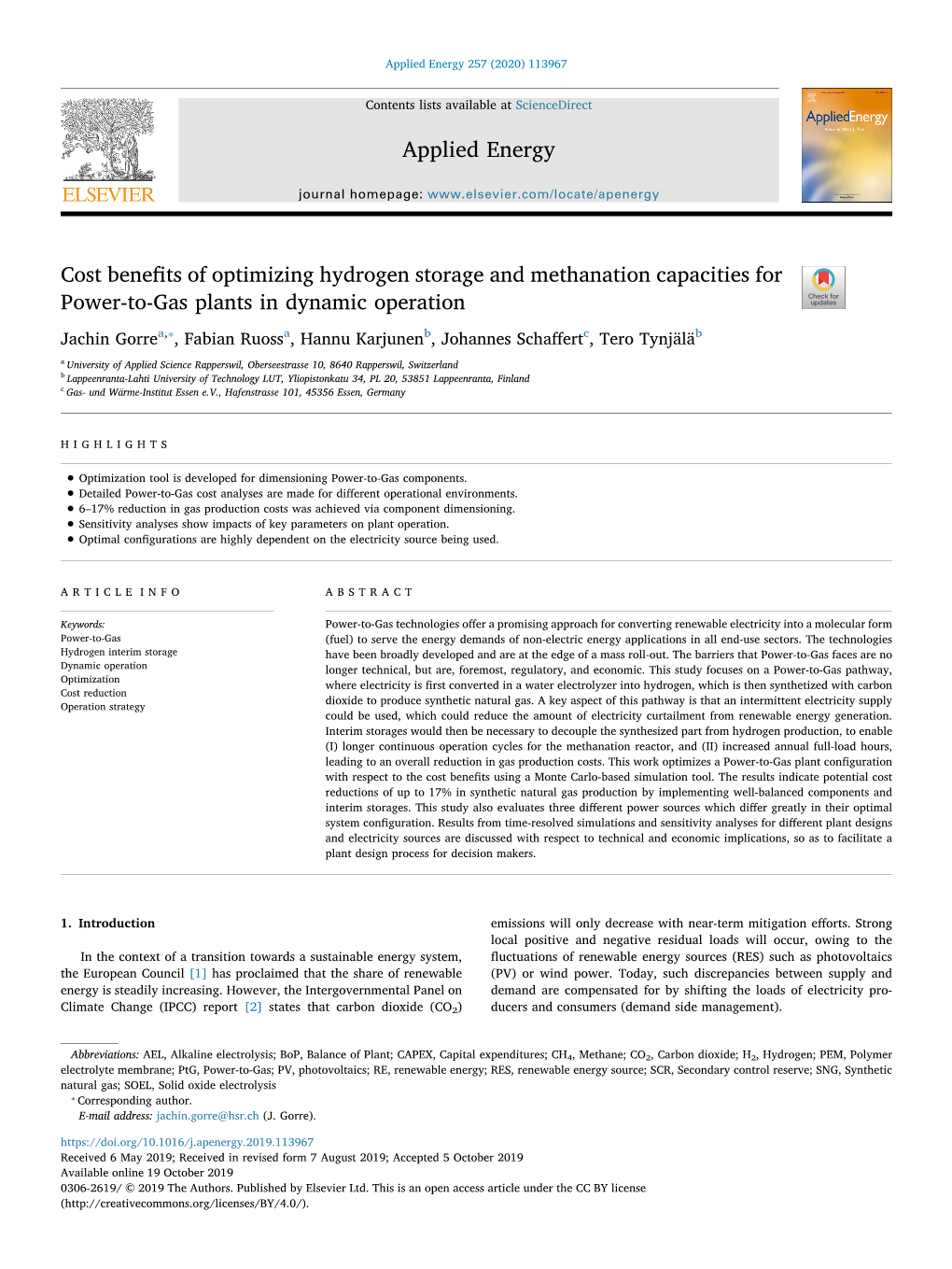 Cost Benefits of Optimizing Hydrogen Storage and Methanation Capacities