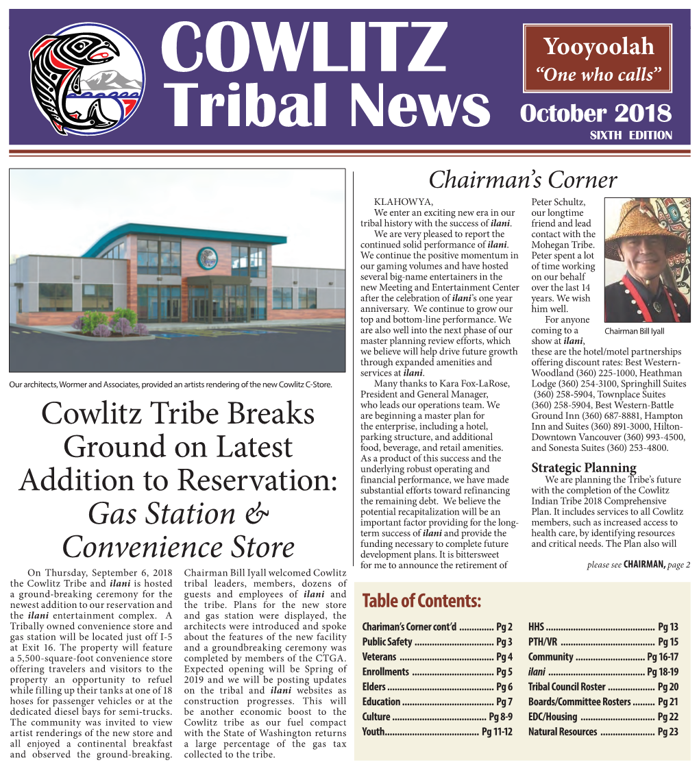 Tribal News October 2018 SIXTH EDITION