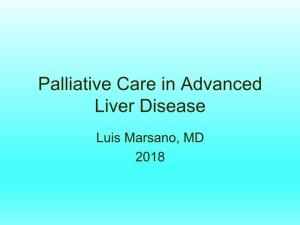 Palliative Care in Advanced Liver Disease (Marsano 2018)