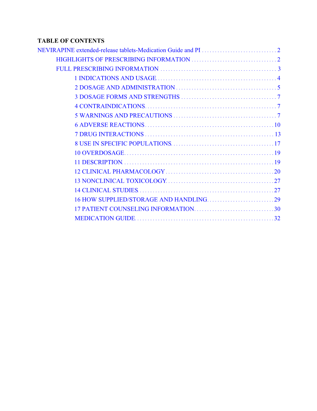 NEVIRAPINE Extended-Release Tablets-Medication Guide and PI