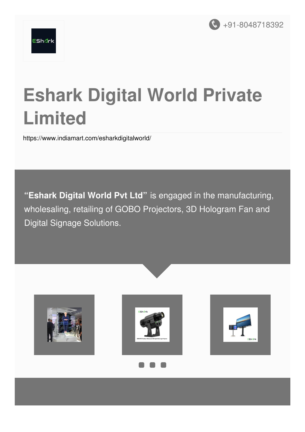 Eshark Digital World Private Limited