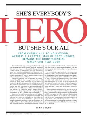 Ali Larter, Star of Nbc’S Heroes, Remains the Quintessential Jersey Girl Next Door