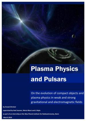 Plasma Physics and Pulsars