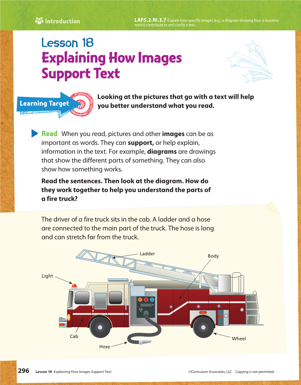 Explaining How Images Support Text