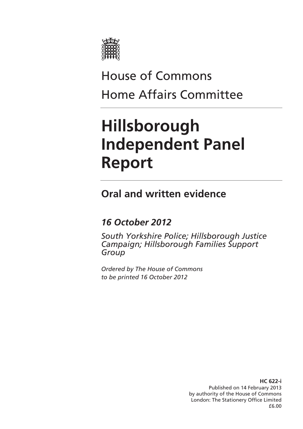 Hillsborough Independent Panel Report