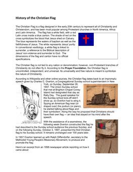 History of the Christian Flag