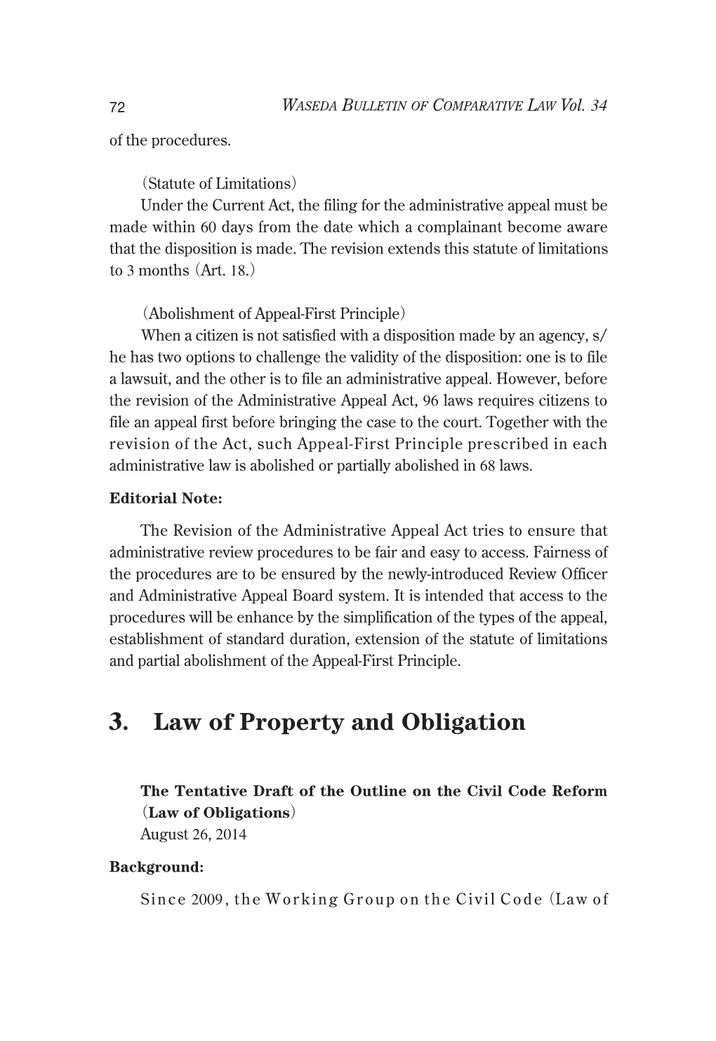 3. Law of Property and Obligation