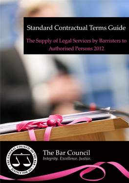 Standard Contractual Terms Guide the Bar Council